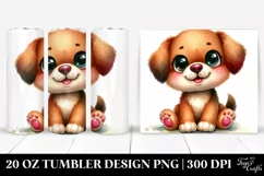 Smiling Plush Dog | 20 Oz Tumbler Product Image 1