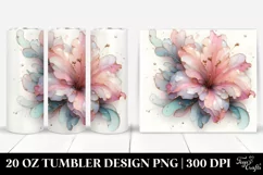 Azalea Watercolor Decor | 20 oz Tumbler Product Image 1