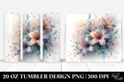 Azalea Watercolor Decor | 20 oz Tumbler Product Image 1