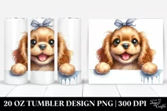 Funny Baby Cocker Spaniel Smiling | 20 Oz Tumbler Product Image 1