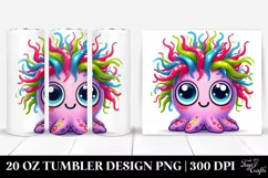 Colorful Baby Octopus Smiling | 20 Oz Tumbler Product Image 1