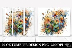 Stained Nasturtium Decor | 20 oz Tumbler Product Image 1