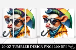 Baby Cow Watercolor Tumbler Product Image 1