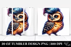 Cute Baby Owl Model Pose | 20 oz Tumbler Product Image 1