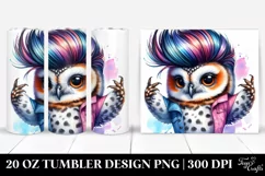 Cute Baby Owl Model Pose | 20 oz Tumbler Product Image 1