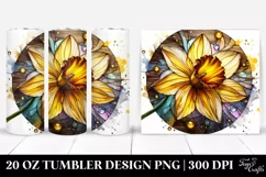 Daffodil Wood Splash | 20 Oz Tumbler Product Image 1