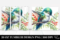 Sleeping Baby Hummingbird Clipart, Transparent 20 Oz Tumbler Product Image 1