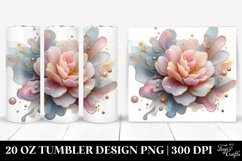 Glossy Camellia 20 oz Tumbler Product Image 1