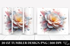 Glossy Camellia 20 oz Tumbler Product Image 1