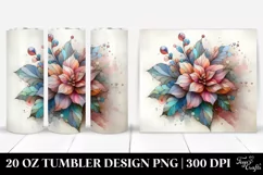 Pastel Small Begonia Clipart 20 Oz Tumbler Product Image 1