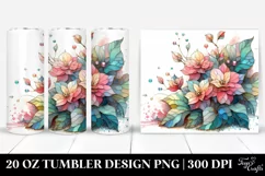 Pastel Small Begonia Clipart 20 Oz Tumbler Product Image 1