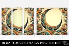 Colorful Whimsical Half Moon | 20 oz Tumbler Product Image 1