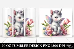 Pastel Unicorn Freesia | 20 Oz Tumbler Product Image 1