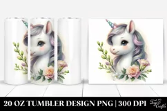 Pastel Unicorn Freesia | 20 Oz Tumbler Product Image 1