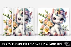 Pastel Unicorn Freesia | 20 Oz Tumbler Product Image 1