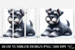 Expressive Miniature Schnauzer | 20 oz Tumbler Product Image 1