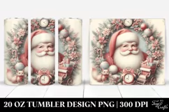 Vintage Santa Christmas Image 20 Oz Tumbler Product Image 1