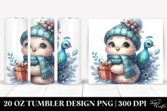 Cute Baby Peacock with Present 20 Oz Tumbler Product Image 1