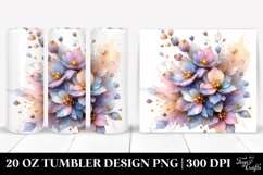 Shiny Delphinium Flower | 20 oz Tumbler Product Image 1