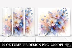 Shiny Delphinium Flower | 20 oz Tumbler Product Image 1