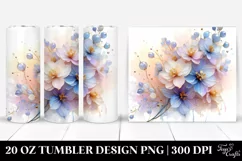 Shiny Delphinium Flower | 20 oz Tumbler Product Image 1