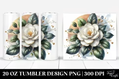 Shiny Gardenia Splash Tumbler Product Image 1