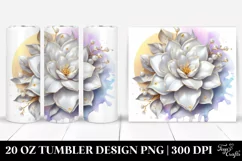 Shiny Gardenia Splash Tumbler Product Image 1