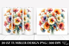 Colorful Nasturtium Bouquet Tumbler Product Image 1