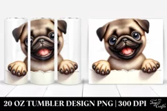 Crazy Looking Baby Pug Tumbler Product Image 1