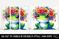 Vibrant Cartoon-Style Frog | 20 oz Tumbler Product Image 1