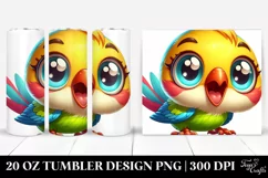 Enthusiastic Colorful Baby Canary Clipart 20 Oz Tumbler Product Image 1