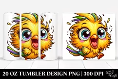 Colorful Enthusiastic Baby Canary Tumbler Product Image 1