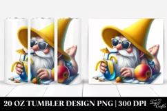 Digital Painting Pastel Gnome Tumbler Product Image 1
