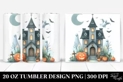 Funny Halloween Haunted House | 20 oz Tumbler Product Image 1