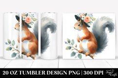 Simple Squirrel Watercolor Tumbler Product Image 1