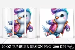 Happy Baby Dove Drawing | 20 oz Tumbler Product Image 1