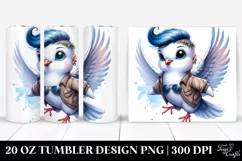 Happy Baby Dove Drawing | 20 oz Tumbler Product Image 1