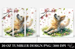 Pastel Dog Tumbling Tumbler Product Image 1