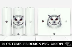 Digital Painting Image Owl | 20 oz Tumbler Product Image 1