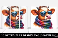 Baby Cow Watercolor Tumbler Product Image 1