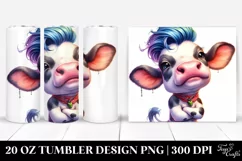 Baby Cow Watercolor Tumbler Product Image 1