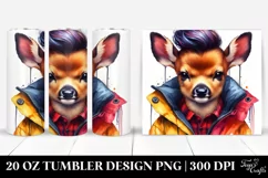 Baby Deer Watercolor Tumbler Product Image 1