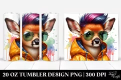 Baby Deer Watercolor Tumbler Product Image 1