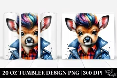 Baby Deer Watercolor Tumbler Product Image 1