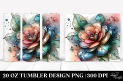 Pastel Shiny Camellia Clipart 20 Oz Tumbler Product Image 1