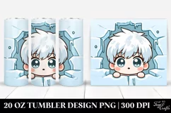 Cute Baby Image from an Icy Wall, 20 Oz Tumbler Product Image 1