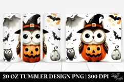 Funny Owl Halloween Tumbler Design Product Image 1