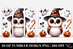 Funny Owl Halloween Tumbler Design Product Image 1