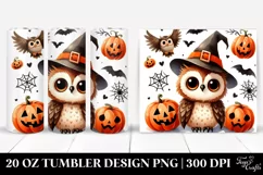 Funny Owl Halloween Tumbler Design Product Image 1