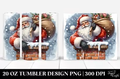 Santa Through the Chimney | 20 oz Tumbler Product Image 1